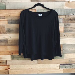 Old Navy black long-sleeve top